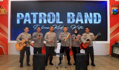 Polres-Kediri-Kota-Bentuk-Patrol-Band,-Cara-Humanis-Sampaikan-Pesan-Kamtibmas